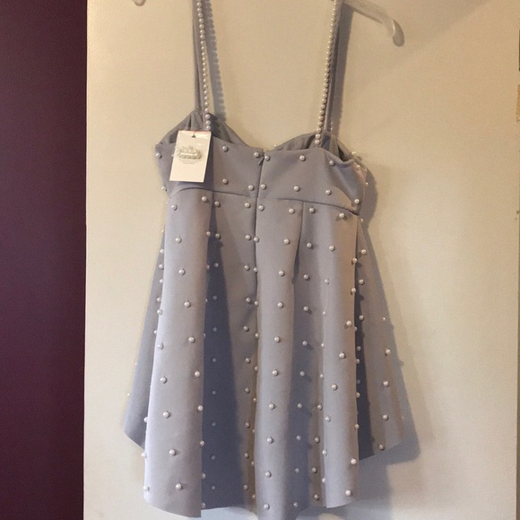 Asos tall pearl embellished cami top - Picture 6 of 11